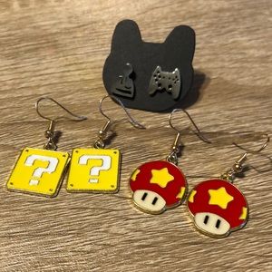 Gamer earrings set